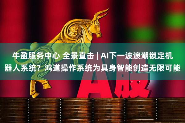牛盈服务中心 全景直击 | AI下一波浪潮锁定机器人系统？鸿道操作系统为具身智能创造无限可能