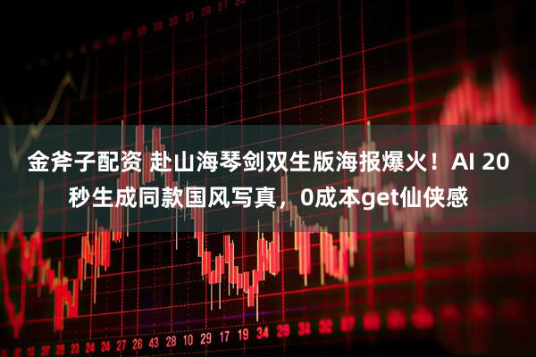 金斧子配资 赴山海琴剑双生版海报爆火！AI 20秒生成同款国风写真，0成本get仙侠感